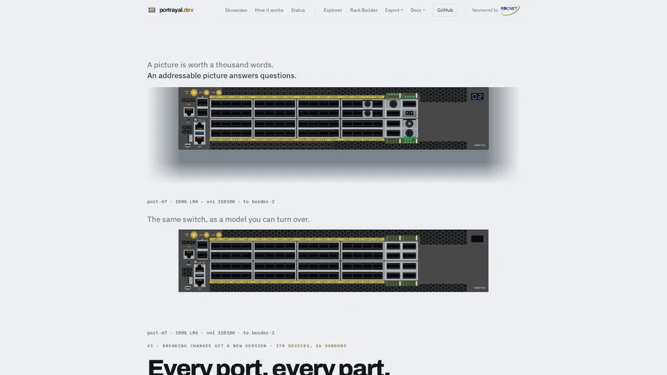 Homepage snapshot at launch