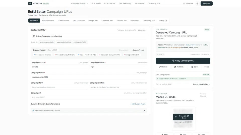 Homepage snapshot at launch