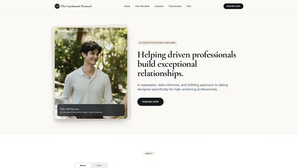 Homepage snapshot at launch