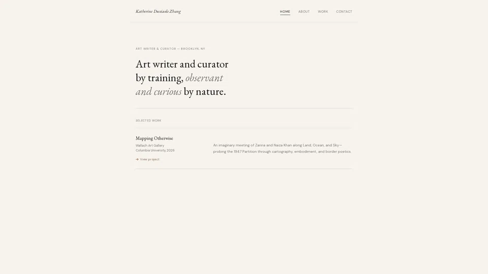 Homepage snapshot at launch