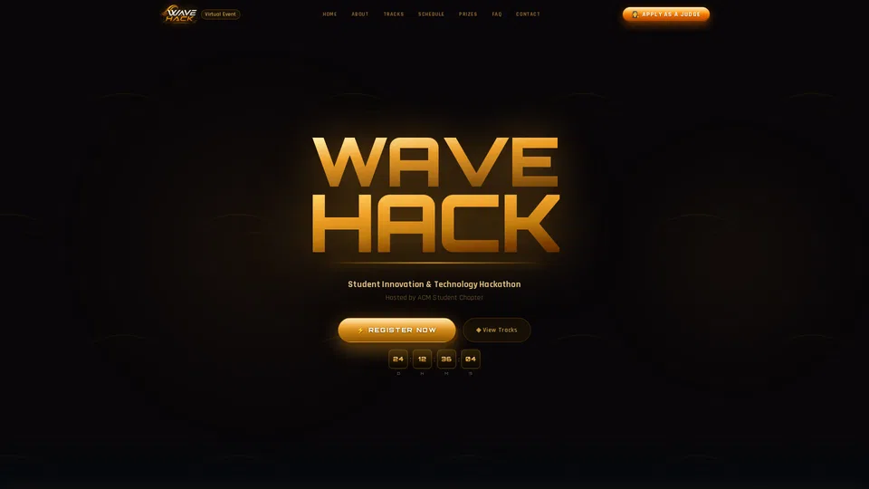 Homepage snapshot at launch