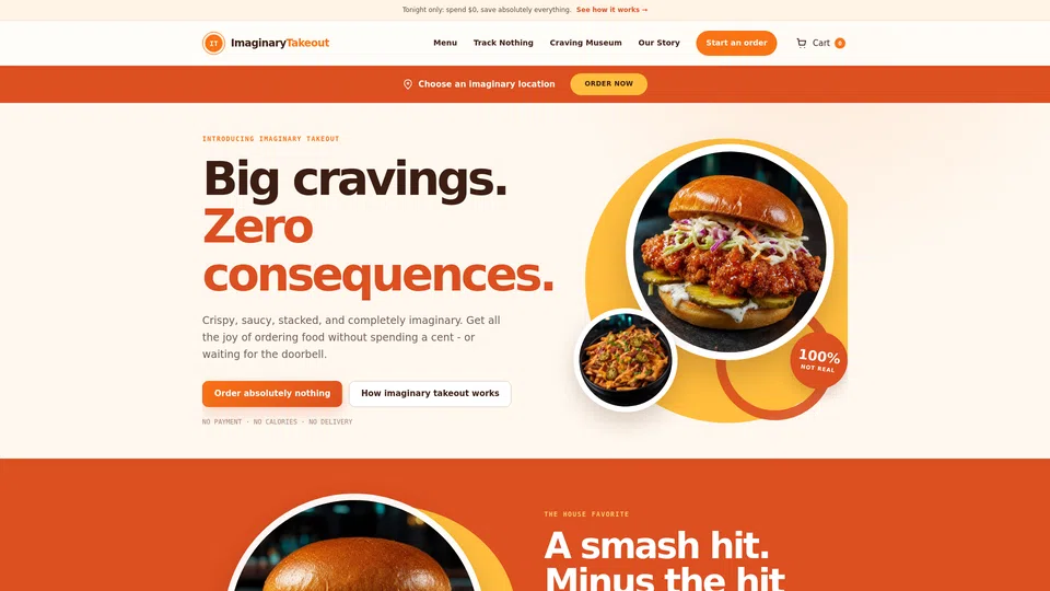Homepage snapshot at launch