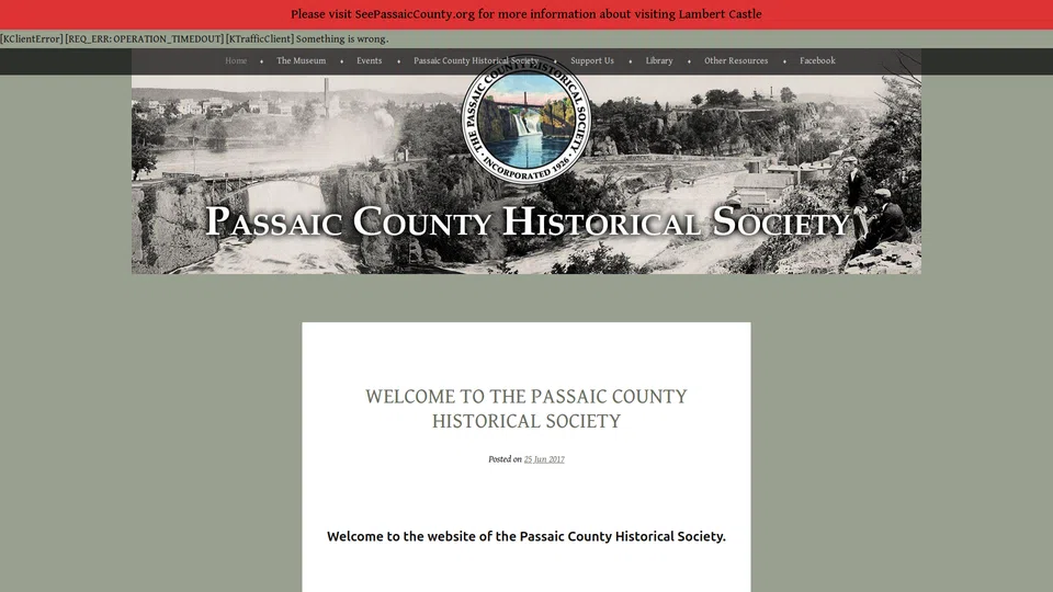 Homepage snapshot at launch