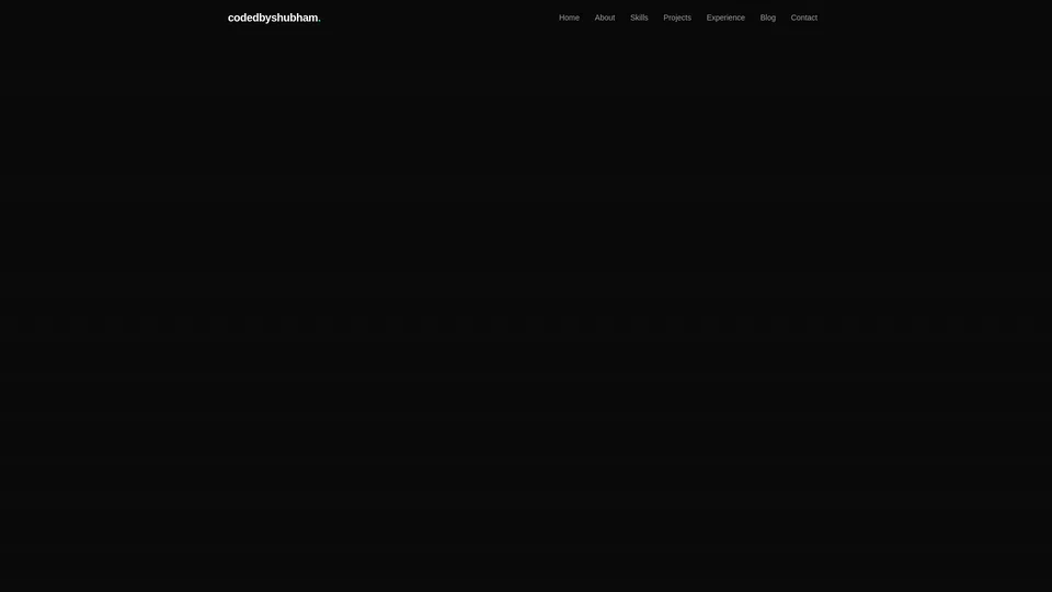 Homepage snapshot at launch