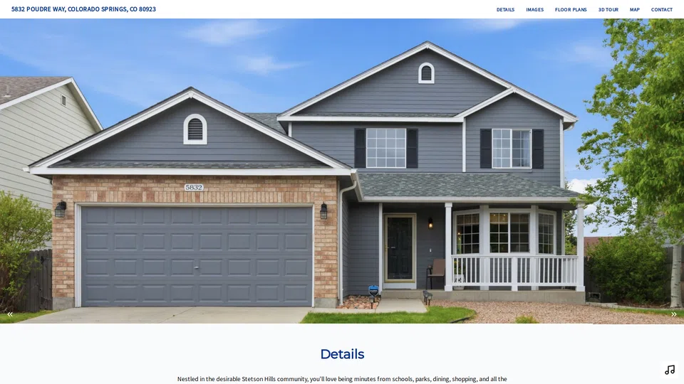 Homepage snapshot at launch