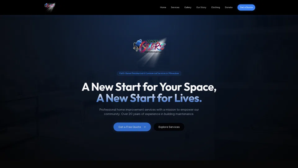 Homepage snapshot at launch