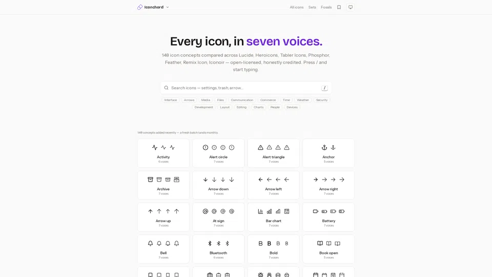 Homepage snapshot at launch