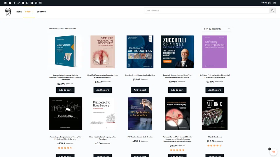 Homepage snapshot at launch
