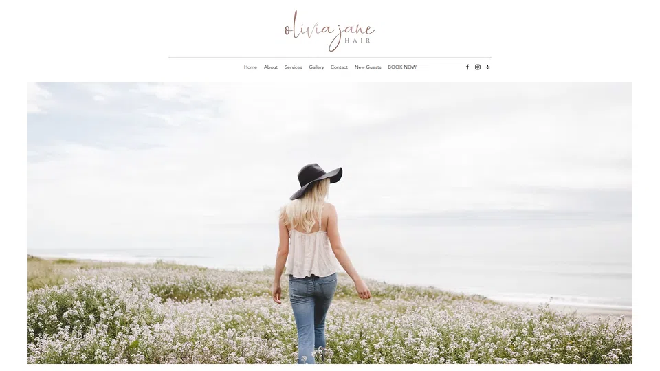 Homepage snapshot at launch