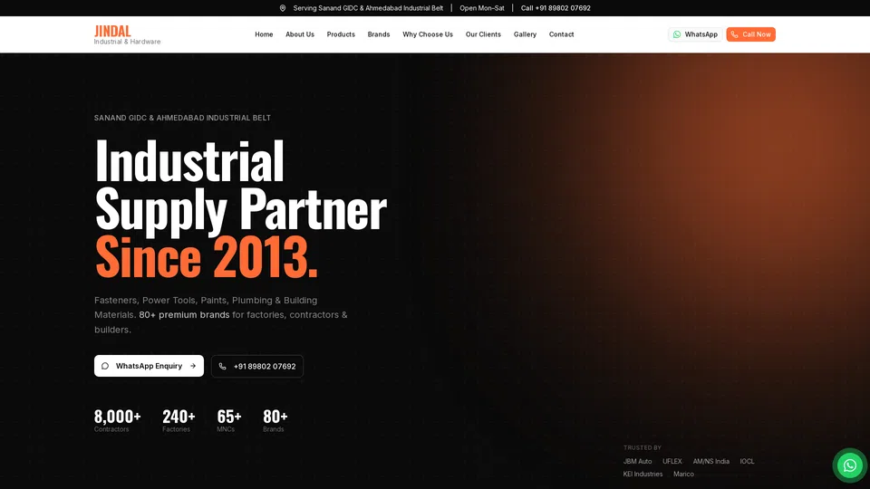 Homepage snapshot at launch