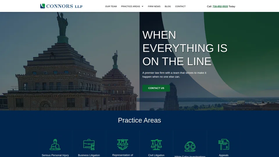 Homepage snapshot at launch