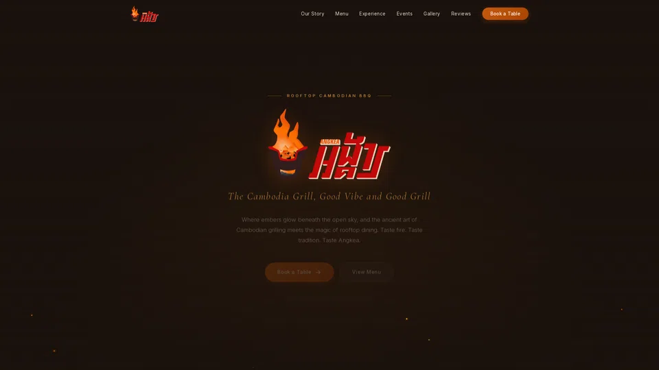 Homepage snapshot at launch