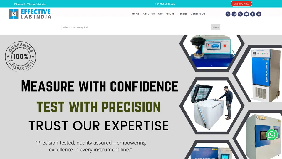 Homepage snapshot at launch