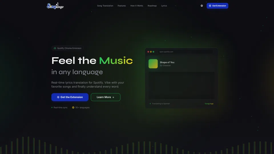 Homepage snapshot at launch
