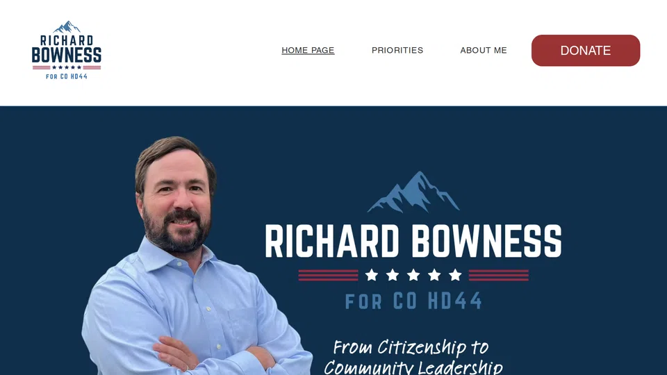 Homepage snapshot at launch