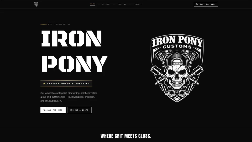 Homepage snapshot at launch