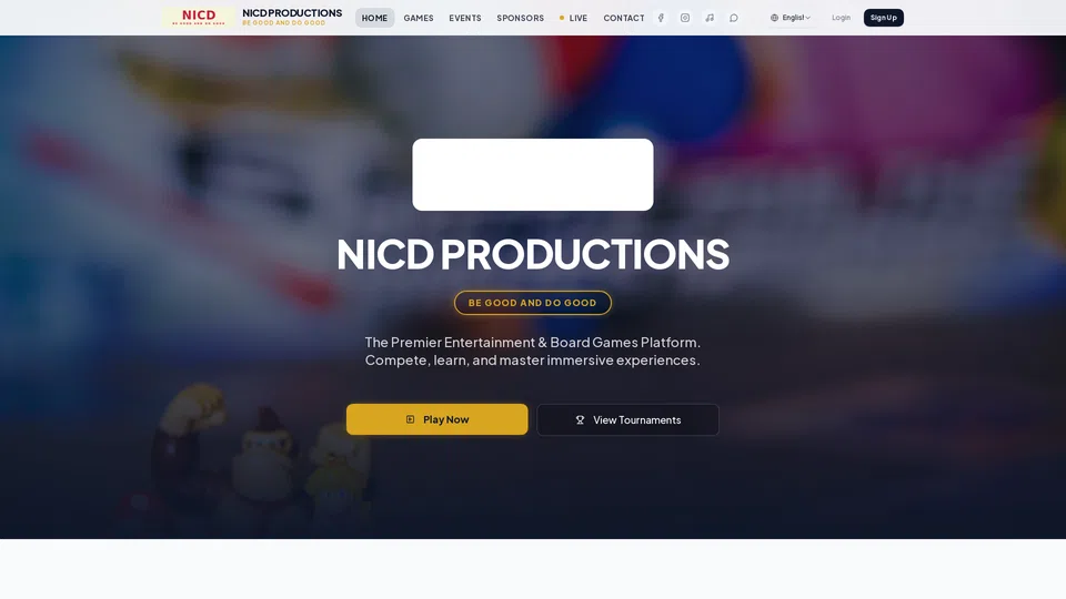 Homepage snapshot at launch