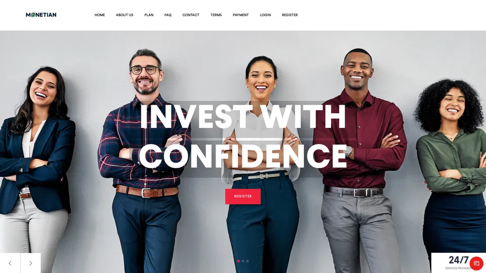 Homepage snapshot at launch