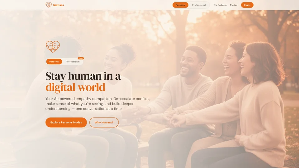 Homepage snapshot at launch