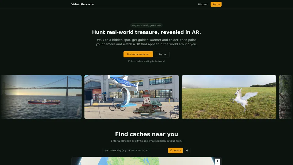 Homepage snapshot at launch