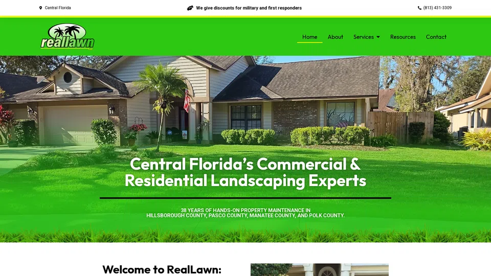 Homepage snapshot at launch