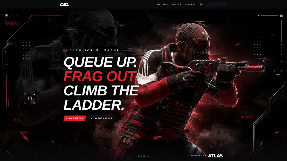 Homepage snapshot at launch