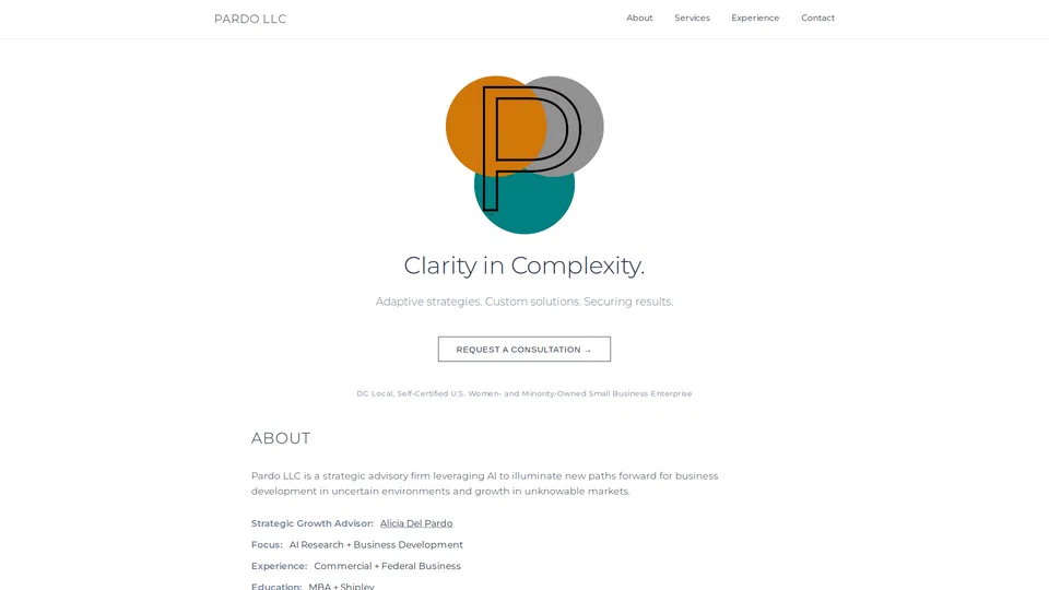 Homepage snapshot at launch