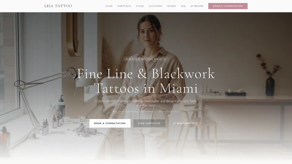 Homepage snapshot at launch