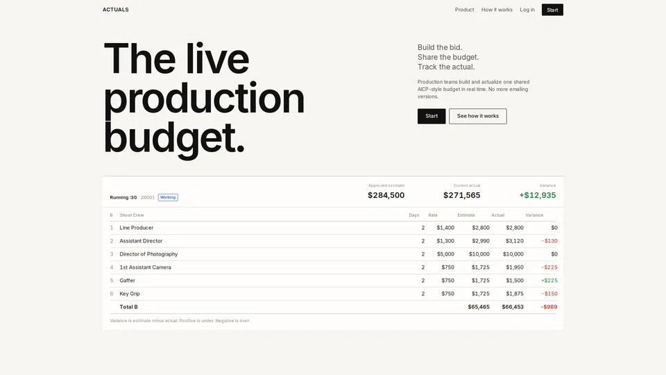 Homepage snapshot at launch