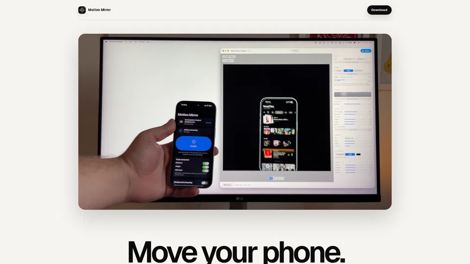 Homepage snapshot at launch