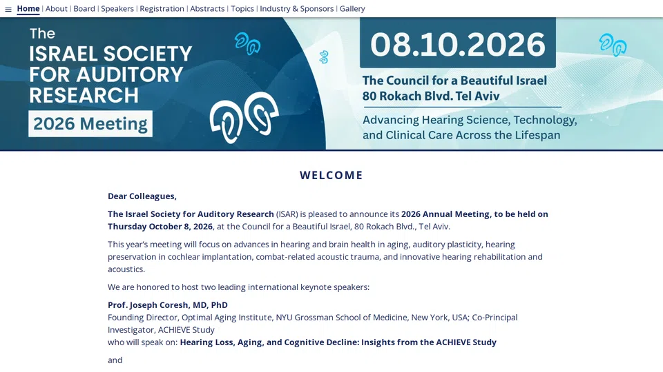 Homepage snapshot at launch