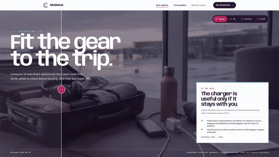Homepage snapshot at launch