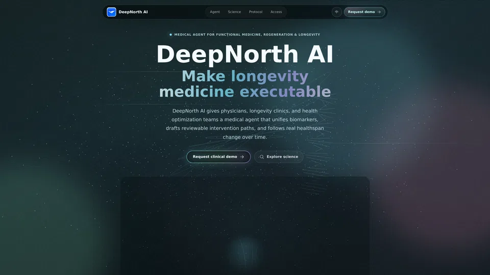 Homepage snapshot at launch
