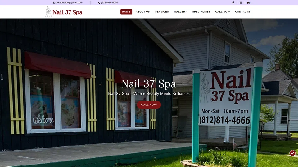 Homepage snapshot at launch