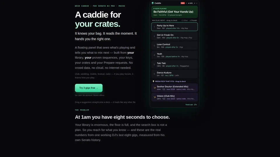 Homepage snapshot at launch