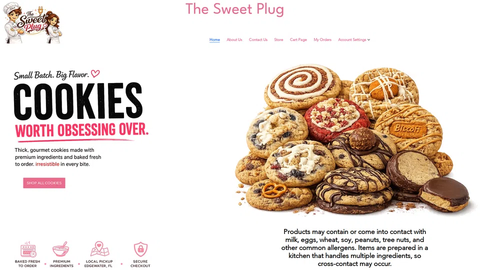 Homepage snapshot at launch