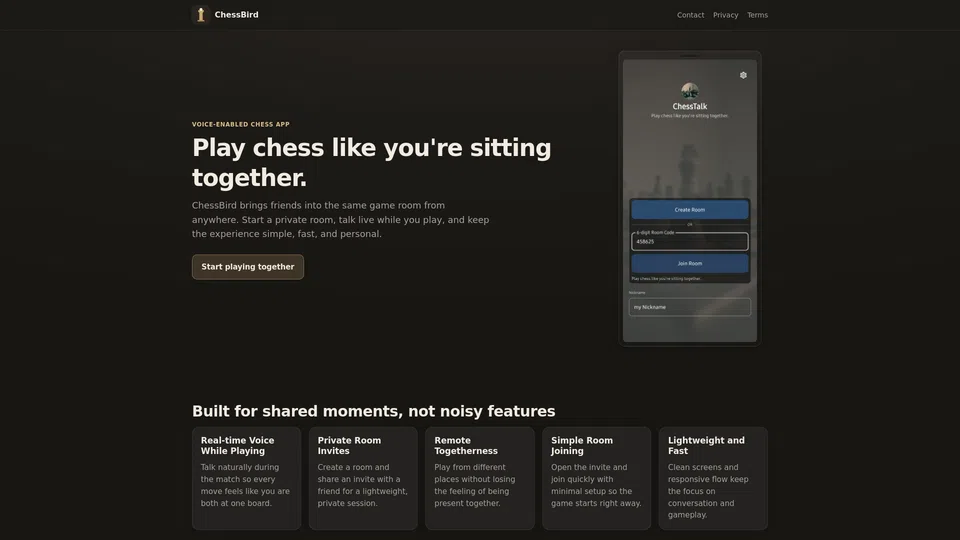 Homepage snapshot at launch
