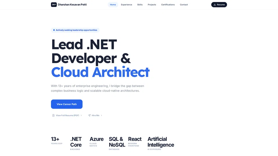 Homepage snapshot at launch
