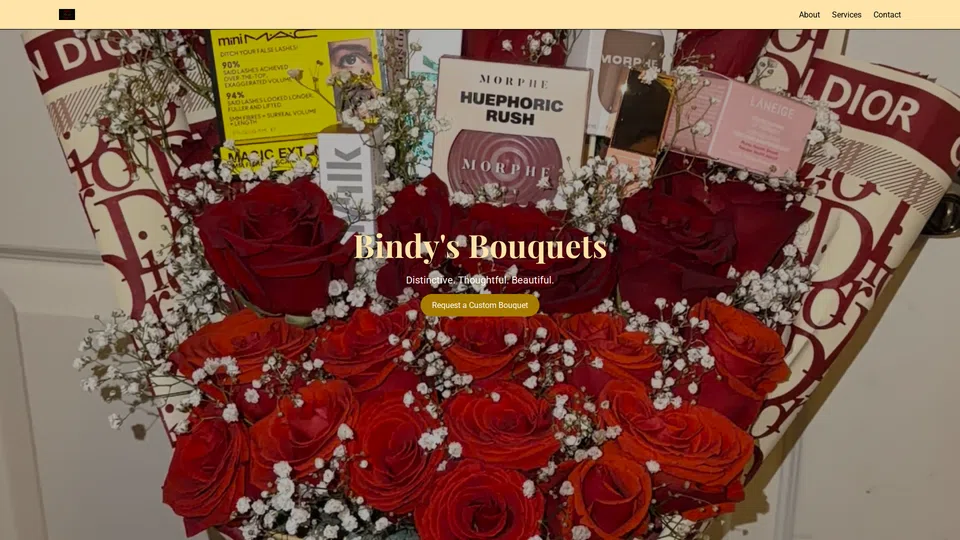 Homepage snapshot at launch
