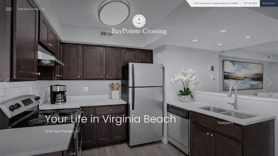 Homepage snapshot at launch