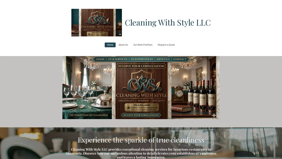 Homepage snapshot at launch