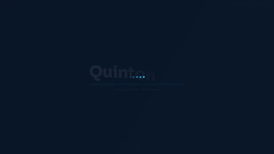 Homepage snapshot at launch