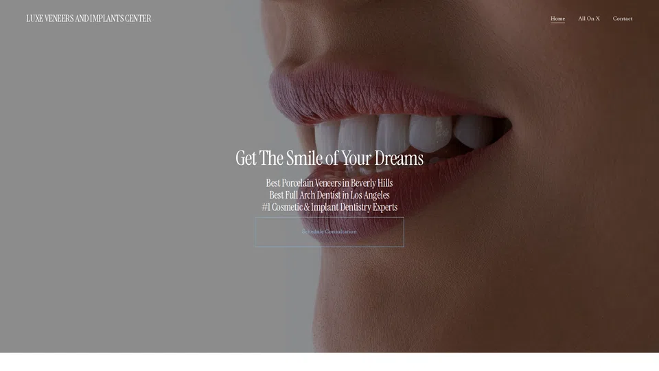 Homepage snapshot at launch
