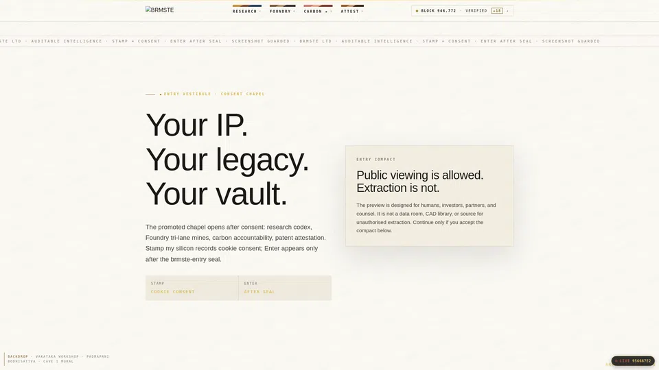 Homepage snapshot at launch