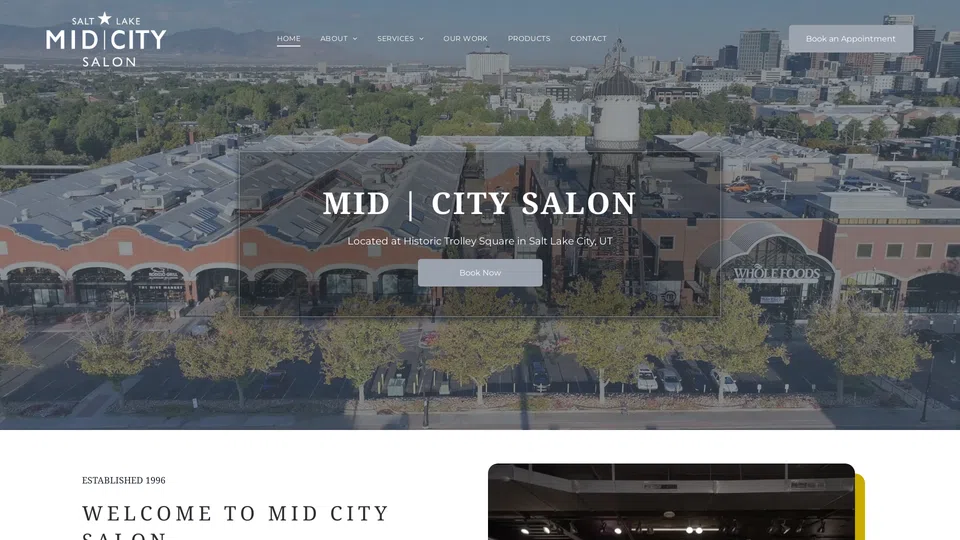 Homepage snapshot at launch