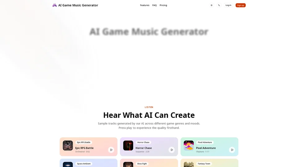 Homepage snapshot at launch