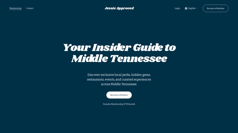 Homepage snapshot at launch