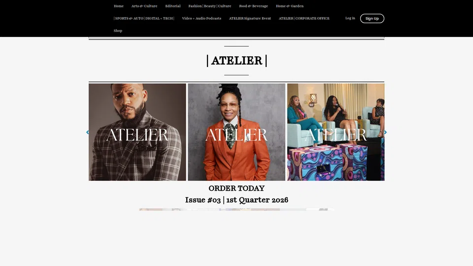 Homepage snapshot at launch