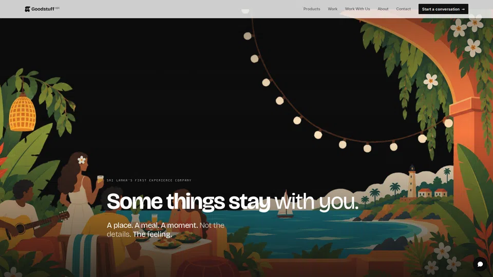 Homepage snapshot at launch