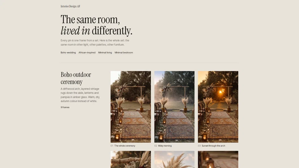 Homepage snapshot at launch